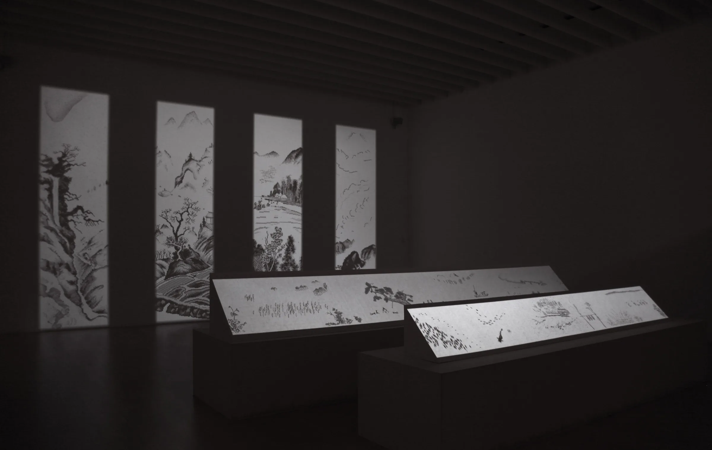 画素山水 －小川芋銭の世界－ 展示風景