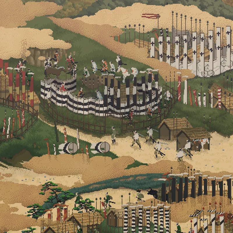 関ケ原山水図屏風